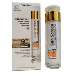 Frezyderm Sun Screen Velvet Face Color SPF50+ 50ml | Αντιηλιακή Κρέμα Προσώπου Με Χρώμα - Αντιηλιακά στο Villagepharmacy