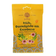 GARDEN ΚΑΡΑΜΕΛΕΣ ΛΑΙΜΟΥ ΜΕΛΙ, ΦΑΣΚΟΜΗΛΟ & ΕΧΙΝΑΚΕΙΑ - Καραμέλες στο Villagepharmacy