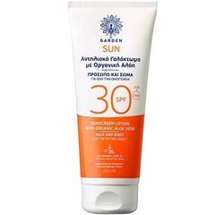GARDEN SUN SUNSCREEN FAC/BOD LOT ORG AL VER SPF30 150ml - Αντιηλιακά στο Villagepharmacy