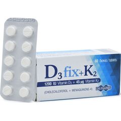 D3 FIX 1200IU + K2 45mcg 60 TABS - Βιταμίνες στο Villagepharmacy