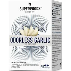SUPERFOODS ΑΟΣΜΟ ΣΚΟΡΔΟ 50CAPS - Βιταμίνες στο Villagepharmacy