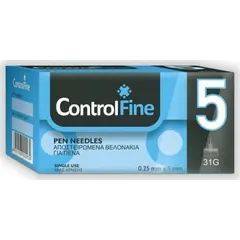 ControlFine PEN NEEDLES 100pcs 5 31G - Διαβήτης στο Villagepharmacy