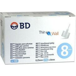 BD  ΒΕΛΟΝΕΣ ΓΙΑ ΠΕΝΕΣ ΙΝΣ. 31G X 8MM THIN WALL 100ΤΜΧ - Διαβήτης στο Villagepharmacy