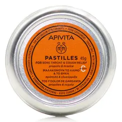 APIVITA PASTILLES TINS PROPOLIS & LICORICE 45GR - Καραμέλες στο Villagepharmacy
