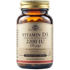 SOLGAR VIT. D-3 2200 IU veg.caps 100s - Βιταμίνες στο Villagepharmacy
