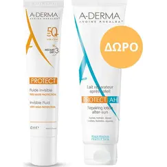 PA-DERMA PROTECT FLUIDE INVISIBLE SPF50+ 40ML&LAIT A.H. 100M - Αντιηλιακά στο Villagepharmacy
