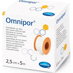 HARTMANN OMNIPOR ΤΑΙΝΙΕΣ ΣΤΕΡΕΩΣΗΣ 2,5CMX5M 1ΤΕΜ - Επιδεσμικά στο Villagepharmacy