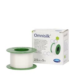 HARTMANN OMNISILK ΤΑΙΝΙΕΣ ΣΤΕΡΕΩΣΗΣ 2,5CMX5M 1ΤΕΜ - Επιδεσμικά στο Villagepharmacy