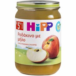 HIPP ΒΡΕΦΙΚΗ ΦΡΟΥΤ ΡΟΔ-ΜΗΛΟ ΥΠΟΑΛΛΕΡΓ 5ο ΜΗΝΑ 190GR - Διατροφή μωρού - παιδιού στο Villagepharmacy