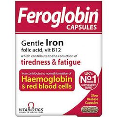 VITABIOTICS FEROGLOBIN SLOW RELEASE 30 CAPS - Βιταμίνες στο Villagepharmacy