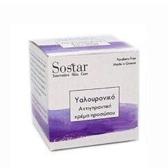 SOSTAR ΚΡΕΜΑ ΜΕ ΥΑΛΟΥΡΟΝΙΚ.ΟΞΥ 50ML. - Πρόσωπο στο Villagepharmacy