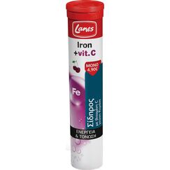 LANES EFF IRON & VIT C CHER 20T - Βιταμίνες στο Villagepharmacy