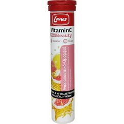 LANES VIT C EFF 500MG PINK LEM PLUS BEAUTY 20T - Βιταμίνες στο Villagepharmacy