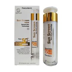 FREZYDERM SUN SCREEN SECOND SKIN FACE 50+  50ml - Αντιηλιακά στο Villagepharmacy