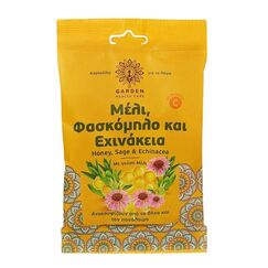 GARDEN ΚΑΡΑΜΕΛΕΣ ΛΑΙΜΟΥ ΜΕΛΙ, ΦΑΣΚΟΜΗΛΟ & ΕΧΙΝΑΚΕΙΑ - Καραμέλες στο Villagepharmacy