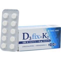 D3 FIX 1200IU + K2 45mcg 60 TABS - Βιταμίνες στο Villagepharmacy