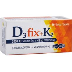 D3 FIX 2000IU + K2 45mcg 60 TABS - Βιταμίνες στο Villagepharmacy