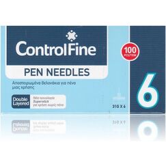 ControlFine INSULIN PEN NEEDLES 100pcs 6 31G - Διαβήτης στο Villagepharmacy