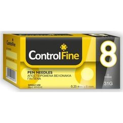 ControlFine INSULIN PEN NEEDLES 100pcs 8 31G - Διαβήτης στο Villagepharmacy