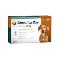 Simparica 5 - 10kg (20mg) Αντιπαρασιτικό χάπι για Σκύλους *3tabs - Κτηνιατρικά στο Villagepharmacy