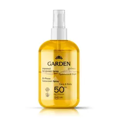 GARDEN Διφασικό Αντηλιακό Σπρέι Προσώπου και Σώματος SPF50 200ml - Αντιηλιακά στο Villagepharmacy