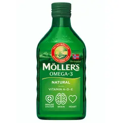 Moller’s Μουρουνέλαιο Natural Παραδοσιακό Μουρουνέλαιο σε Υγρή Μορφή με την Κλασσική Γεύση του Μουρουνέλαιου 250ml - Βιταμίνες στο Villagepharmacy