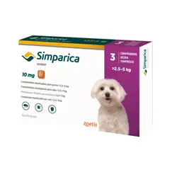Simparica 2,5 - 5kg Αντιπαρασιτικό χάπι για Σκύλους *3tabs*10mg - Κτηνιατρικά στο Villagepharmacy