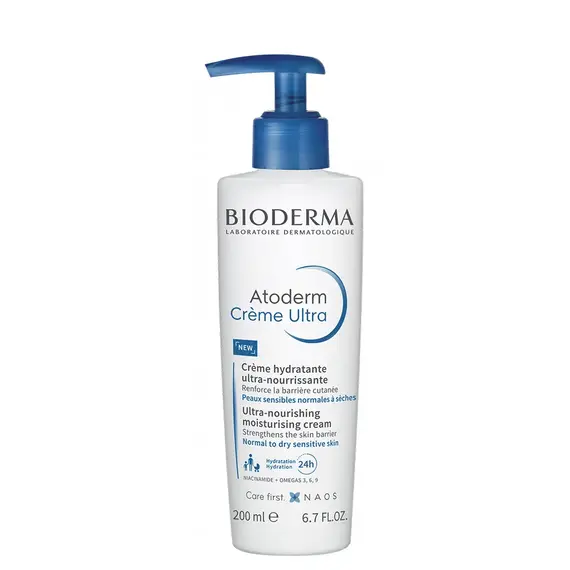 Bioderma Atoderm Creme Εξαιρετικά Θρεπτική Κρέμα για το Ευαίσθητο Κανονικό προς Ξηρό Δέρμα, 200ml - Χείλη στο Villagepharmacy