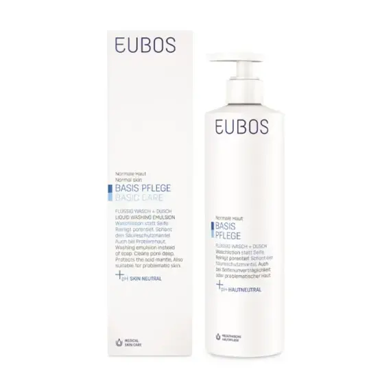 Eubos Liquid Washing Emulsion Blue Υγρό Καθαρισμού για Πρόσωπο & Σώμα, 400ml - Χείλη στο Villagepharmacy