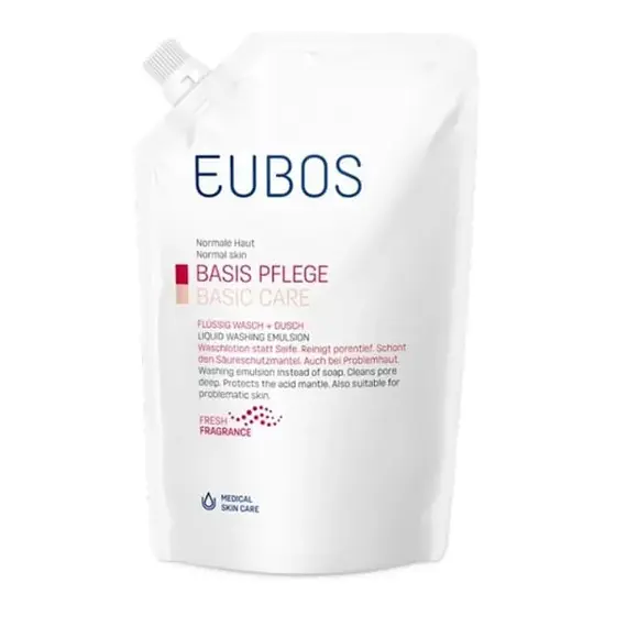 Eubos Liquid Washing Emulsion Red Υγρό Καθαρισμού Σώματος & Προσώπου Ανταλλακτικό, 400ml - Χείλη στο Villagepharmacy