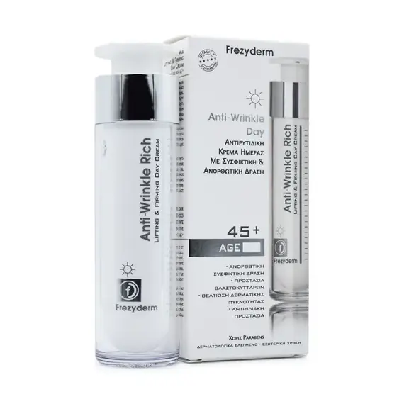 Frezyderm Anti Wrinkle Rich Night Cream 45+ Αντιρυτιδική Κρέμα Νύχτας για Πρόσωπο & Λαιμό, 50ml - Χείλη στο Villagepharmacy