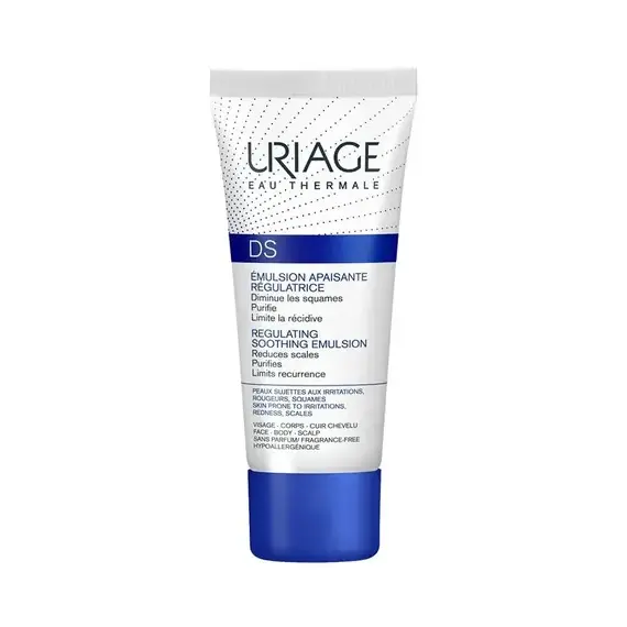 Uriage D.S Regulating Soothing Emulsion Κρέμα Eλαφριάς Yφής για Eρεθισμούς & Kοκκινίλες, 40ml - Χείλη στο Villagepharmacy