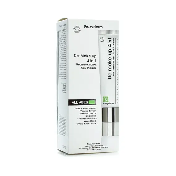 Frezyderm De Make Up 4 in 1 Γαλάκτωμα Καθαρισμού για το Πρόσωπο & Μάτια, 200ml - Χείλη στο Villagepharmacy