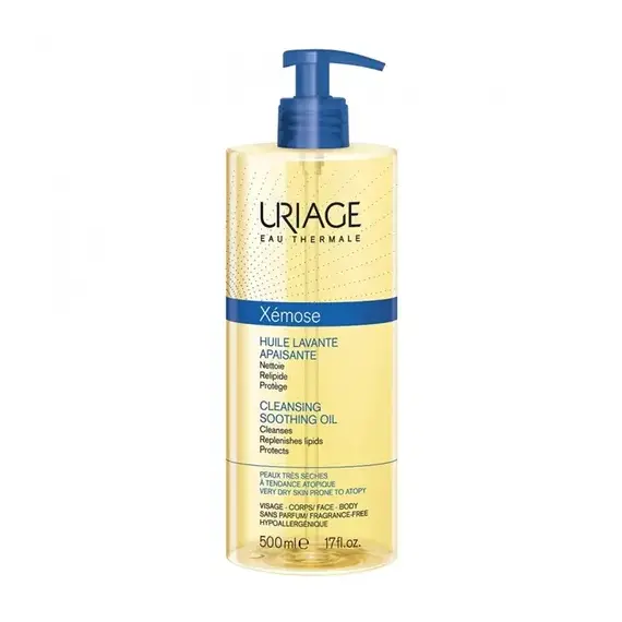Uriage Xemose Cleansing Soothing Oil Καταπραϋντικό Λάδι για Καθαρισμό, 500ml - Χείλη στο Villagepharmacy
