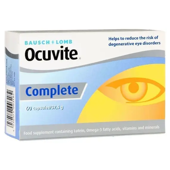 Bausch & Lomb Ocuvite Complete *60 caps - Βιταμίνες στο Villagepharmacy
