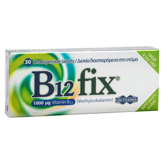 B12 FIX 1000MG 30 TABS - Βιταμίνες στο Villagepharmacy
