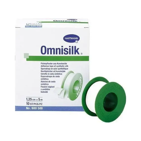 Hartmann Omnisilk - Αυτοκόλλητη Ταινία 1.25cm x 5m, 1 τεμάχιο - Επιδεσμικά στο Villagepharmacy