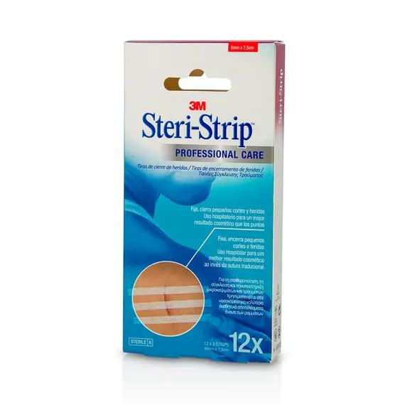 3M Steri Strip Αυτοκόλλητες Ταινίες Συγκράτησης Δέρματος (0.6cm x 7.5 cm) 12τμχ - Επιδεσμικά στο Villagepharmacy
