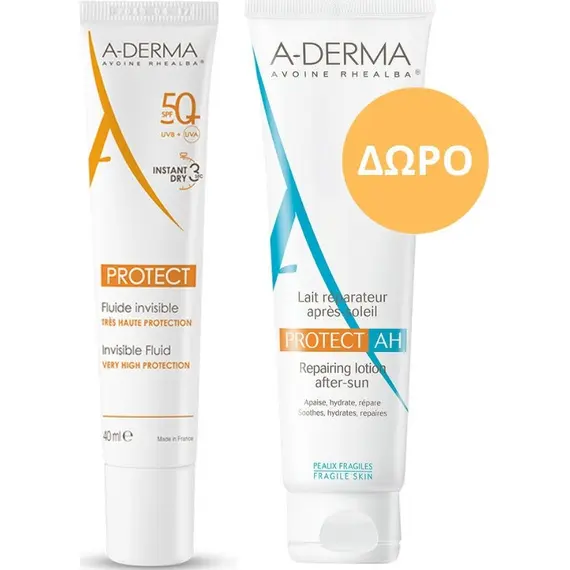 PA-DERMA PROTECT FLUIDE INVISIBLE SPF50+ 40ML&LAIT A.H. 100M - Αντιηλιακά στο Villagepharmacy