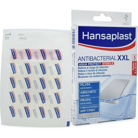 HANSAPLAST AQUA XXL SILVER 10X8CM*5ST - Πρώτες βοήθειες - γάντια στο Villagepharmacy