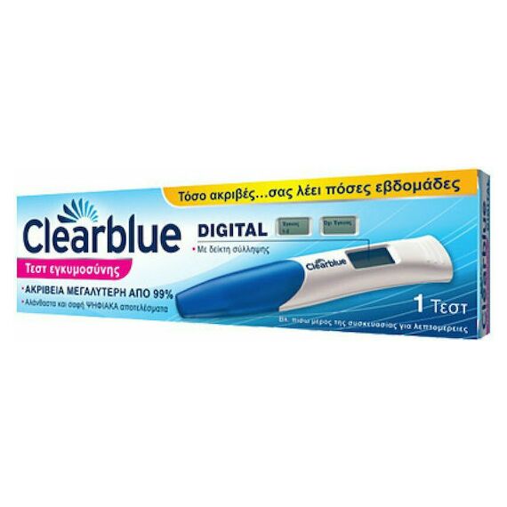 CLEARBLUE ΤΕΣΤ ΕΓΚΥ. ΨΗΦΙΑΚΟ 1CT - Τεστ εγκυμόσυνης στο Villagepharmacy