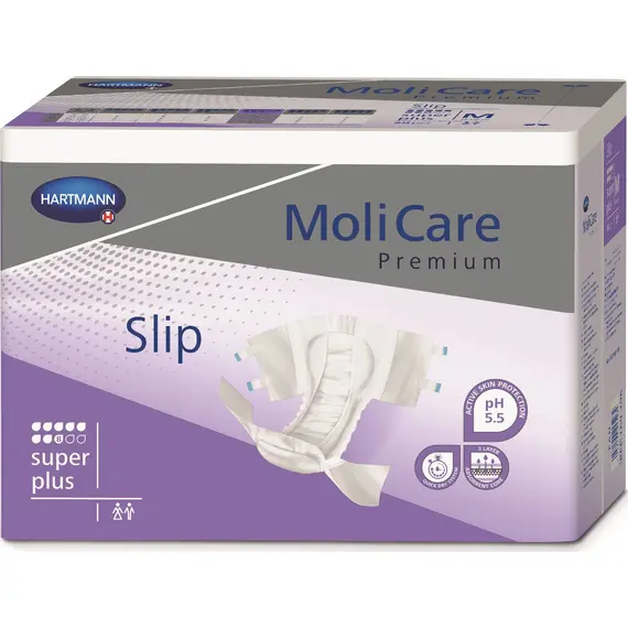 HARTMANN MOLICARE PREMIUM SLIP SUPER PLUS ΠΑΝΕΣ ΝΥΧΤ M 30ΤΕΜ - Πάνες ακράτειας στο Villagepharmacy