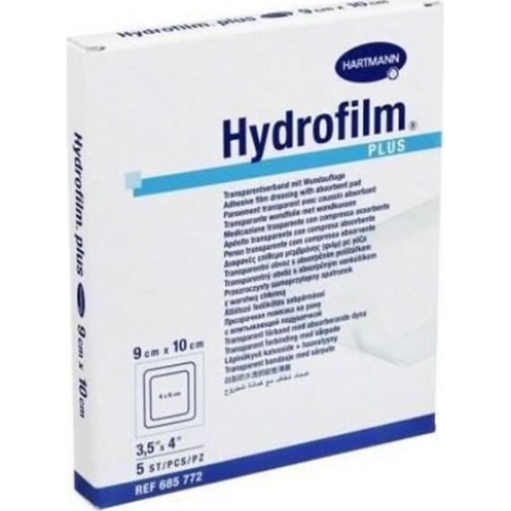 HYDROFILM PLUS ΑΥΤΟΚΟΛΛΗΤΟ ΕΠΙΘΕΜΑ 9X10CM 5ΤΕΜ - Επιδεσμικά στο Villagepharmacy