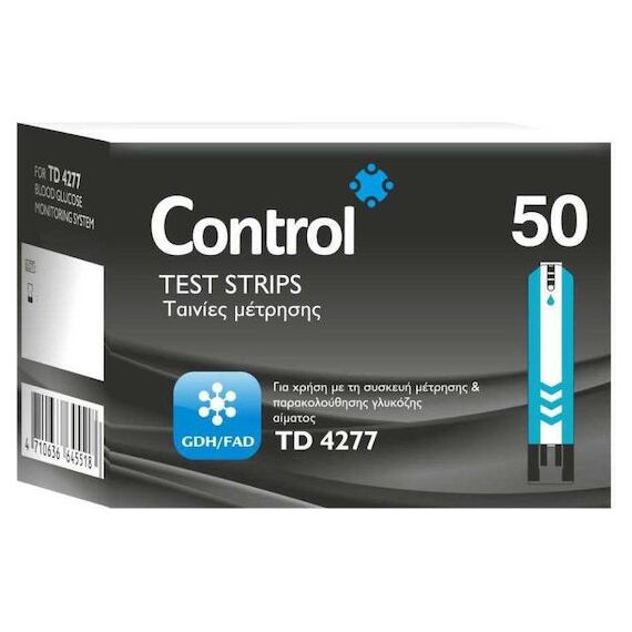 CONTROL BIOS BLOOD GLUCOSE TEST STRIPS 50 - Διαβήτης στο Villagepharmacy