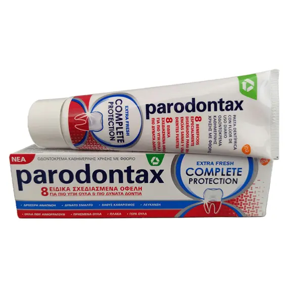 Parodontax Complete Protection Extra Fresh Οδοντόκρεμα για Ούλα που Αιμορραγούν, 75ml - Στοματική υγιεινή στο Villagepharmacy