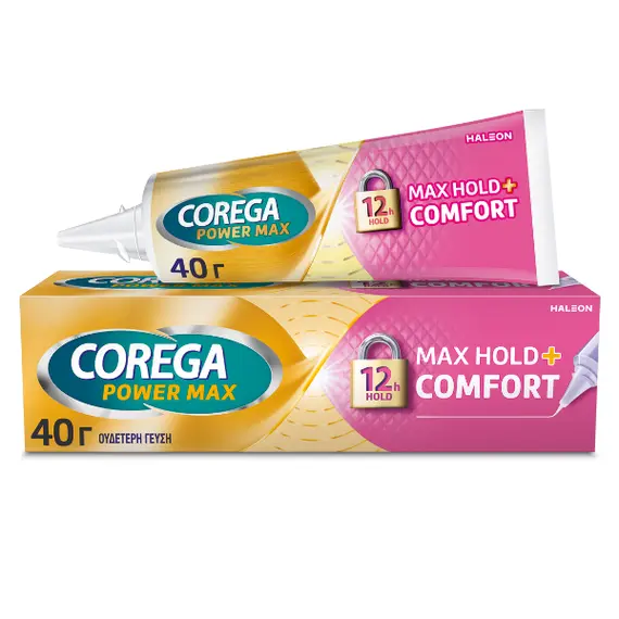 Corega Max Hold + Comfort 40gr - Στοματική υγιεινή στο Villagepharmacy