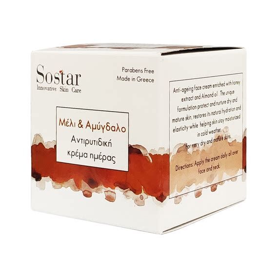 SOSTAR ΗΟΝΕΥ & ALMOND CREAM 50ML - Πρόσωπο στο Villagepharmacy
