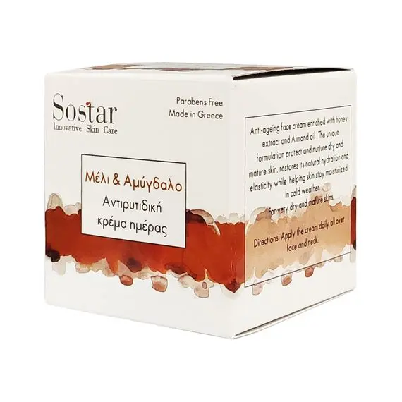 SOSTAR ΗΟΝΕΥ & ALMOND CREAM 50ML - Πρόσωπο στο Villagepharmacy