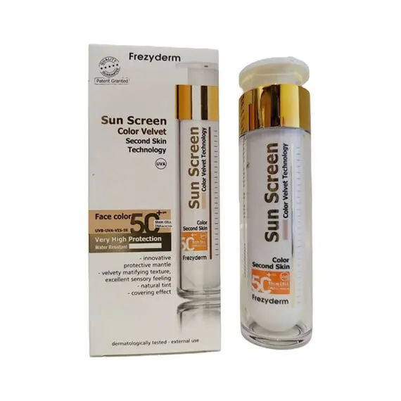 Frezyderm Sun Screen Velvet Face Color SPF50+ 50ml | Αντιηλιακή Κρέμα Προσώπου Με Χρώμα - Αντιηλιακά στο Villagepharmacy Frezyderm Sun Screen Velvet Face Color SPF50+ 50ml | Αντιηλιακή Κρέμα Προσώπου Με Χρώμα - Αντιηλιακά στο Villagepharmacy