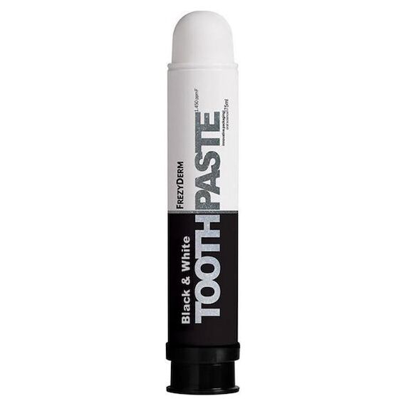 FREZYDERM TOOTHPASTE BLACK & WHITE 75ML - Στοματική υγιεινή στο Villagepharmacy